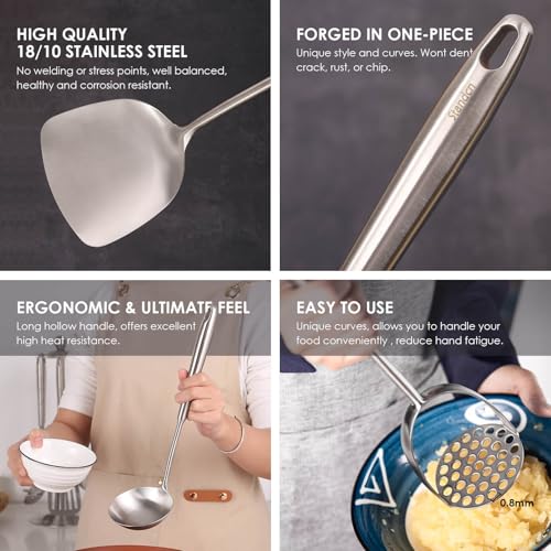 18 10 Stainless Steel Kitchen Utensils Set (12-Pieces)