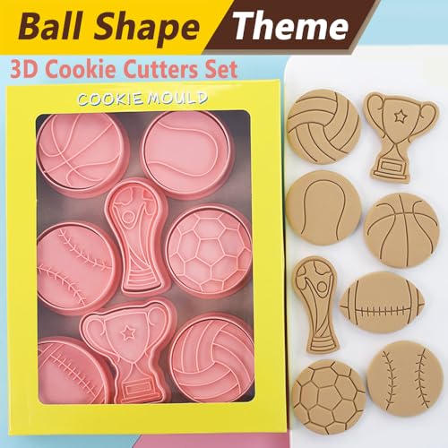 Ball Shape Cookie Cutters Set (Ball Shape (8 Pcs))