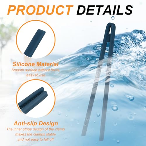 11.4" Silicone Toast Tongs (Blue / 11.4")