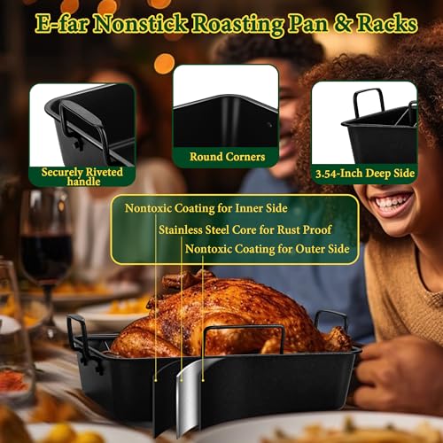 Roasting Pan with Racks (Small / Black)