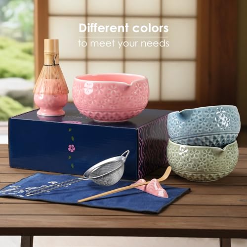 7Pcs Matcha Whisk Set (Sakura Pink)