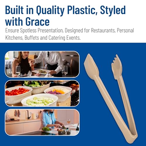 460606 Carly Salad Tong (6" Salad Tong / 12 Pack / Beige)
