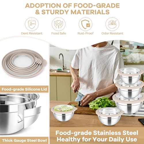Mixing Bowls Set (Khaki)