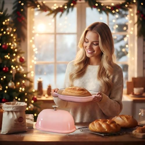 Cast Iron Bread Oven (Pink / 6QT)