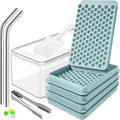 0.55in Pebble Ice Tray (Blue (104 Grid, 0.55in) / 4 Pack Set)