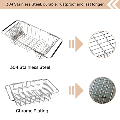 Sink Dish Drainer Rack (Small Dish Drying Rack)