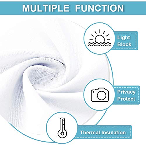 Cafe Curtains 24 inch Length (Pure White / 29"W x 24"L (Pack of 2))