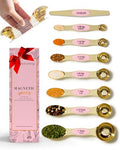 Pink Magnetic Measuring Spoons Set (Classic / Pink & Champagne Gold)