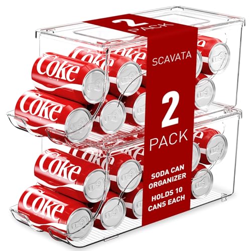 2 Pack Stackable Refrigerator Organizer (Clear)