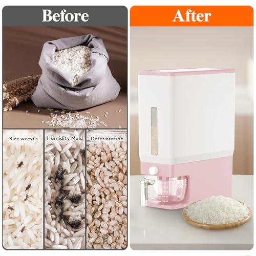 Rice Dispenser 25 Lbs (Pink)