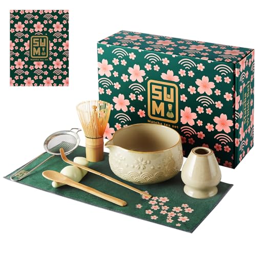Matcha Whisk Set 9pcs (Mottled Green)