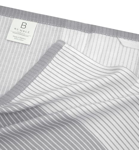 Premium Kitchen Towels 6 Pack 100% Cotton (Grey / Kitchen Towels - Flat Woven (6 Pack))