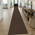 Braided 2x18 Runners Rugs for Hallway (Brown/Dark Brown / 2' x 18' (Runner))