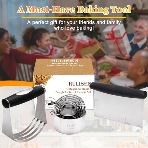 5 Pc Biscuit Cutter Set with Handle (3 Pcs Pastry Cutter Set)
