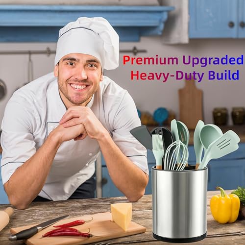 Kitchen Utensil Holder (Large / silvery)