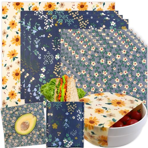 Reusable Beeswax Wrap (Flowers)