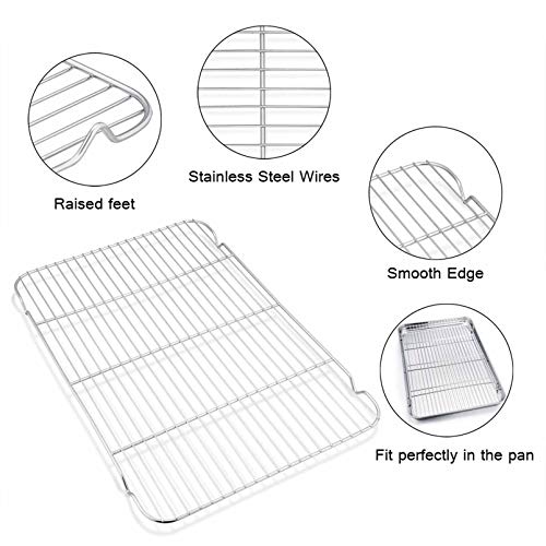 Baking Sheet with Cooling Rack Set (20 x 14 x 1inch)