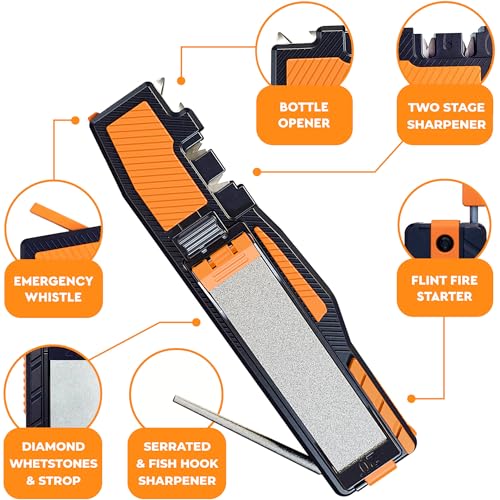 Orange Ninja Pocket Field Knife Sharpener