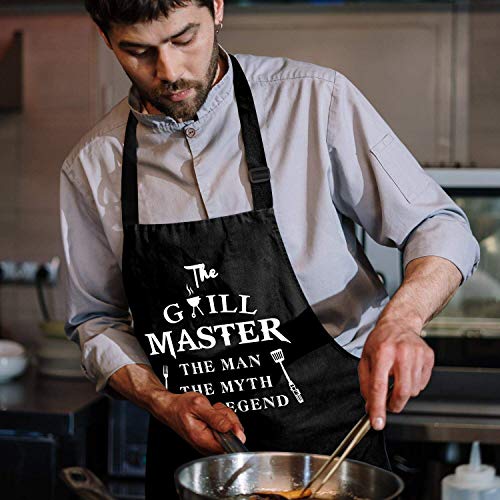 Funny Aprons for Men (The Grill Master)