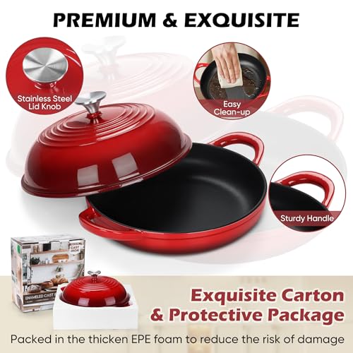 Dutch Oven for Bread Baking (Red)
