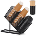 Paper Cup and Lid Holder with Straw Organizer for Coffee Station