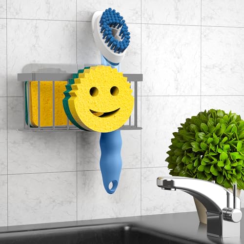 Sponge Holder Smiley Face (Charcoal Gray)