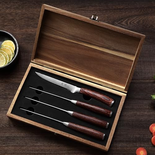 EDIB Damascus Steak Knife Set
