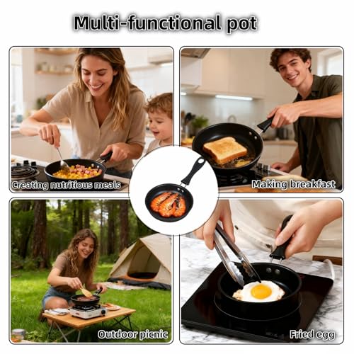 4.7 Inch Mini Frying Pan (Black)