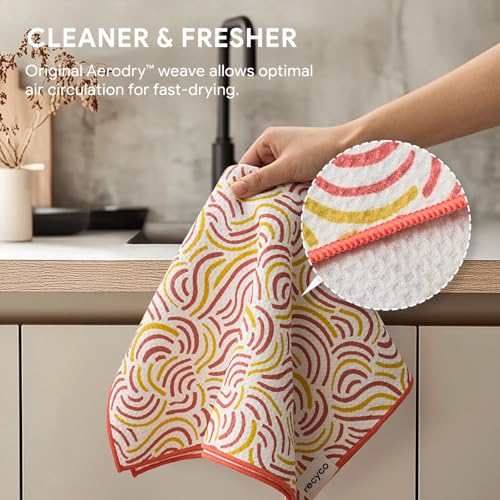 Waffle Kitchen Towel Set of 2 (Banana Joy)