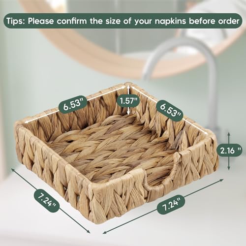 Napkin Holder for Table (Brown / Square)