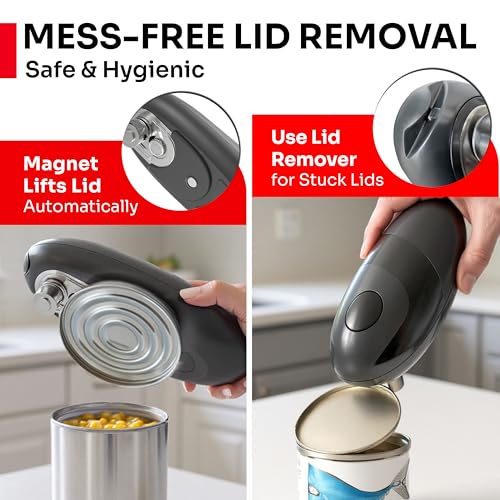 SmoothEdge Auto Electric Can Opener (Gray)