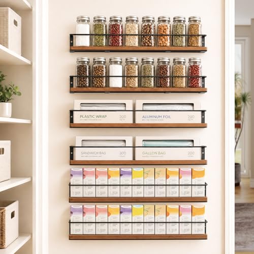 Spice Rack Self (6 Pack- Brown)