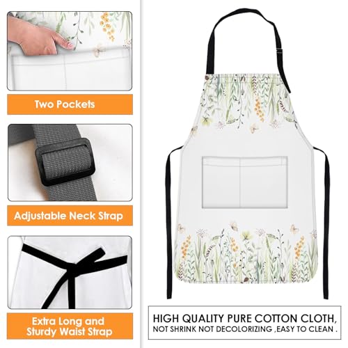 Apron with Pockets (Eucalyptus)
