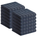 100% Cotton Terry Kitchen Towels (Dark Grey / 13 X 28 - 12 Pack)