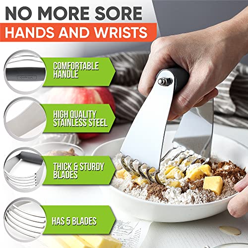 Medium Dough Blender Hand Tool (Gray / 3" Medium)