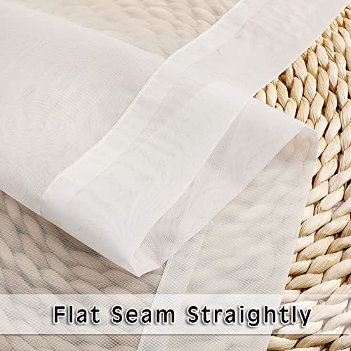 Sheer Curtains Ivory (Ivory / 42"W x 45"L (Pack of 2))