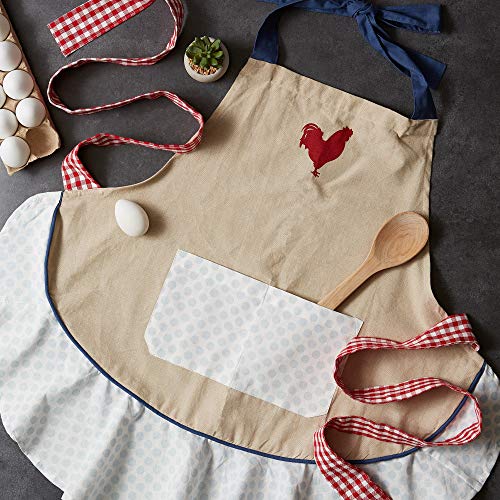 Women's Spring & Summer Apron Collection Adjustable (Red Rooster)
