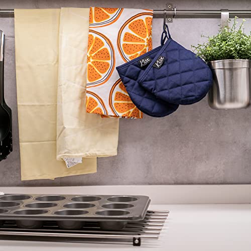 Oven Mitts Heat Resistant (Blue / Mini)