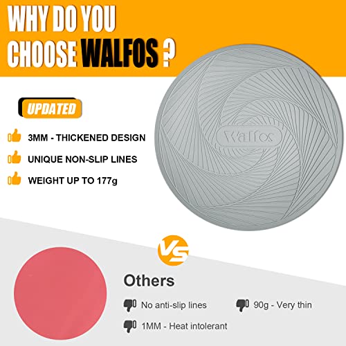 Silicone Microwave Mats (12in, 2 Grey Microwave Mat)