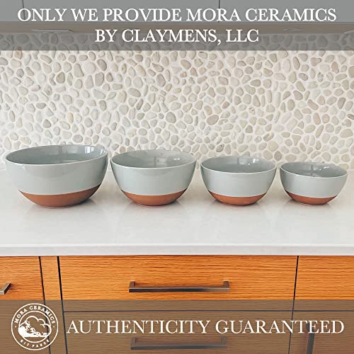 Ceramic Large Mixing Bowls (Earl Grey / 5.5 & 3.6 qt)