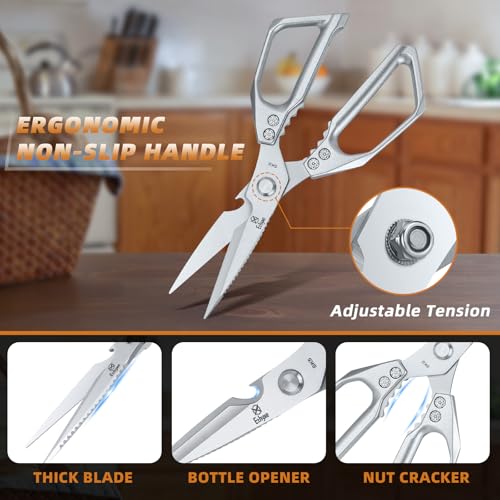 Kitchen Scissors Set (Silver&black Set)