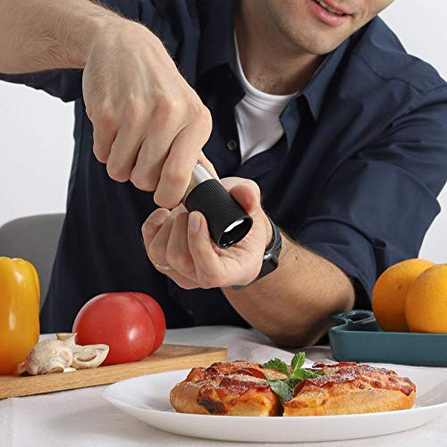 Mini Salt Pepper Grinder Set (Gray)