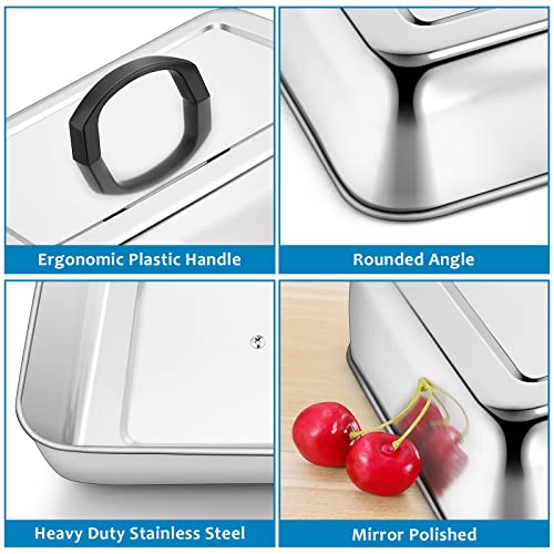 Melting Dome 13.3" X 9.8" Stainless Steel Basting Steam Cover (1 x Melting dome)
