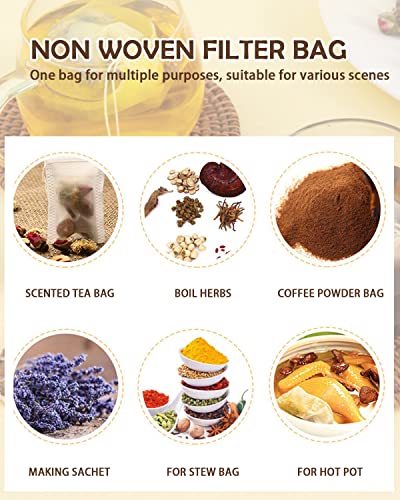 200pcs Disposable Tea Bags for Loose Leaf Tea