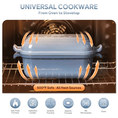 Dutch Oven for Sourdough Bread Baking (Blue)