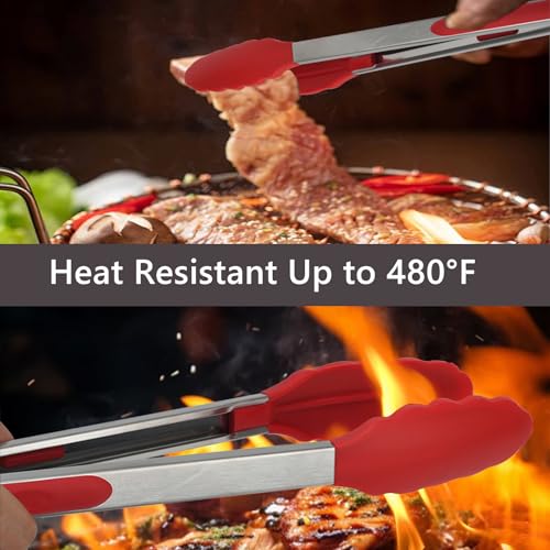 Kitchen Tongs (Red)