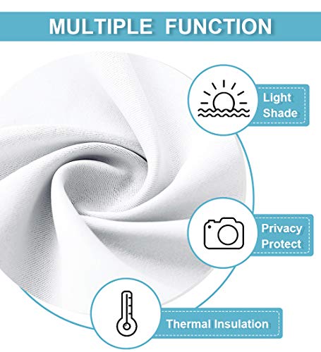 Cafe Curtains 24 inch Length (Pure White / 42"W x 24"L (Pack of 2))