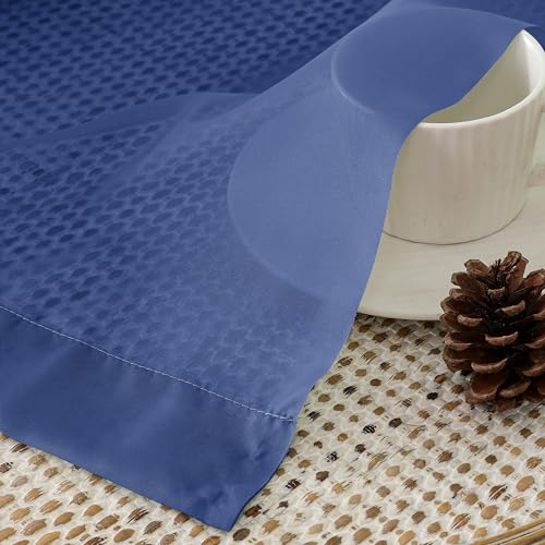 Royal Blue Sheer Curtains 84 Inches Long 2 Panels (Royal Blue / 42"W x 84"L (Pack of 2))