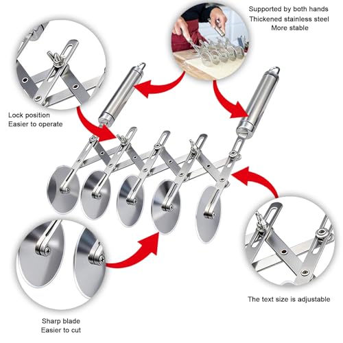 5 Wheel Pastry Cutter & Dough Divider
