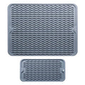 Silicone Dish Drying Mat (GREY DISH MAT)